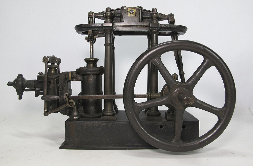 Antique Cast Iron Walking Beam Engine Steam Model EARLY Stuart AMAZING
